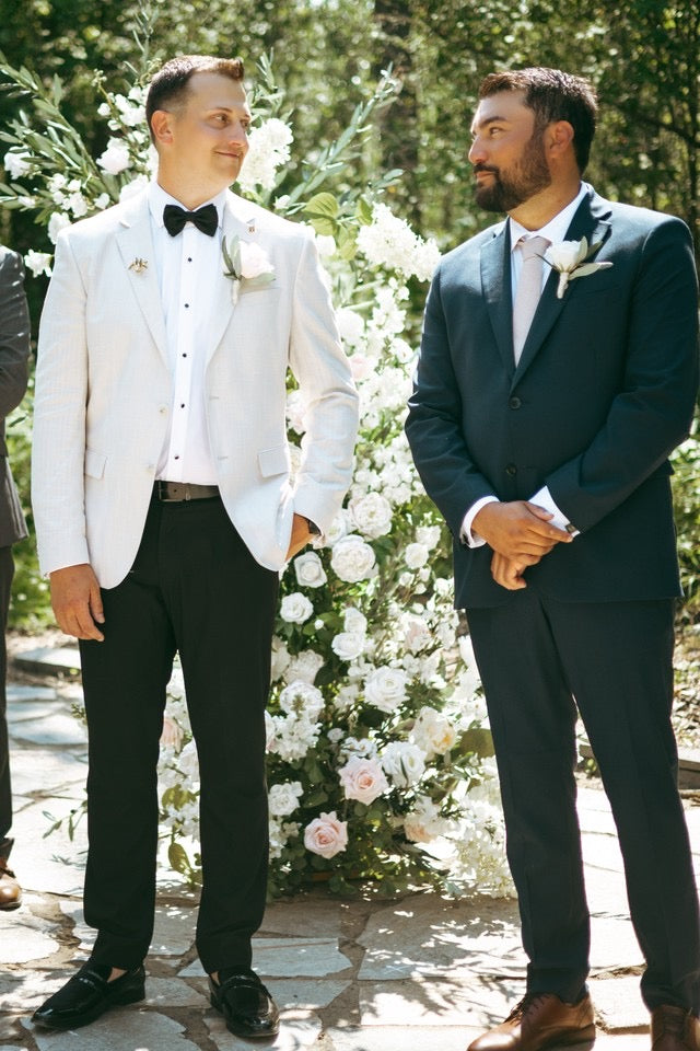 Blush Boutonniere - Blush & Ivory Collection | Wedding Flowers