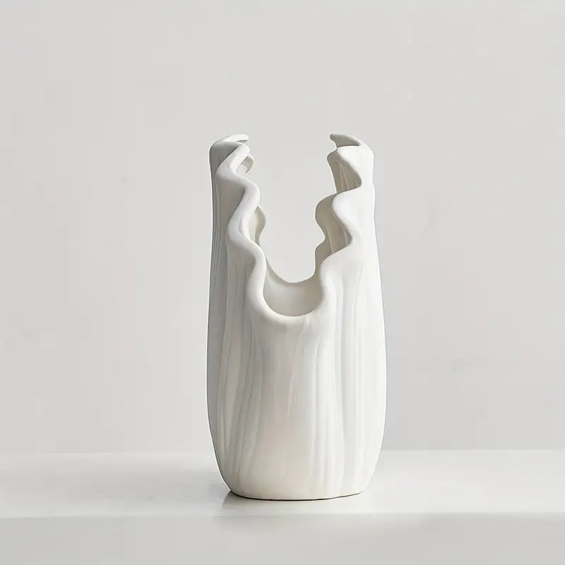 ceramic shell vase