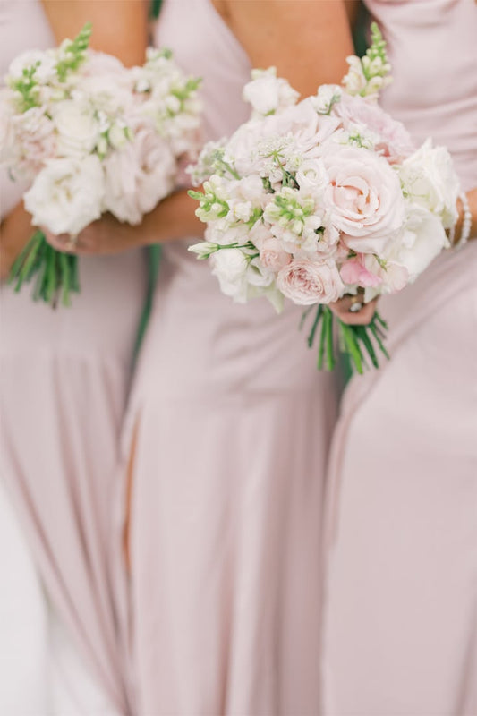 Garden Cut Bridesmaid Bouquet - Blush & Ivory Collection | Wedding Flowers