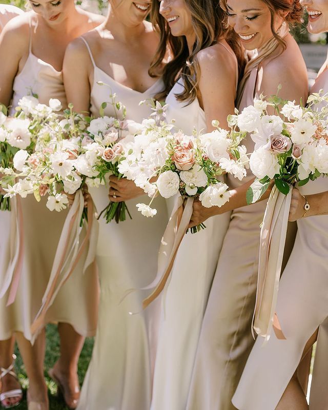 The Wedding Party - Blush & Ivory Collection | Romantic Neutral Wedding Flowers Rental
