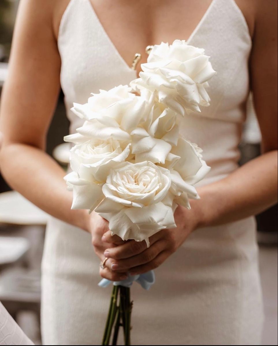 Monotype Rose Bridal Bouquet | Boutique Wedding Flowers
