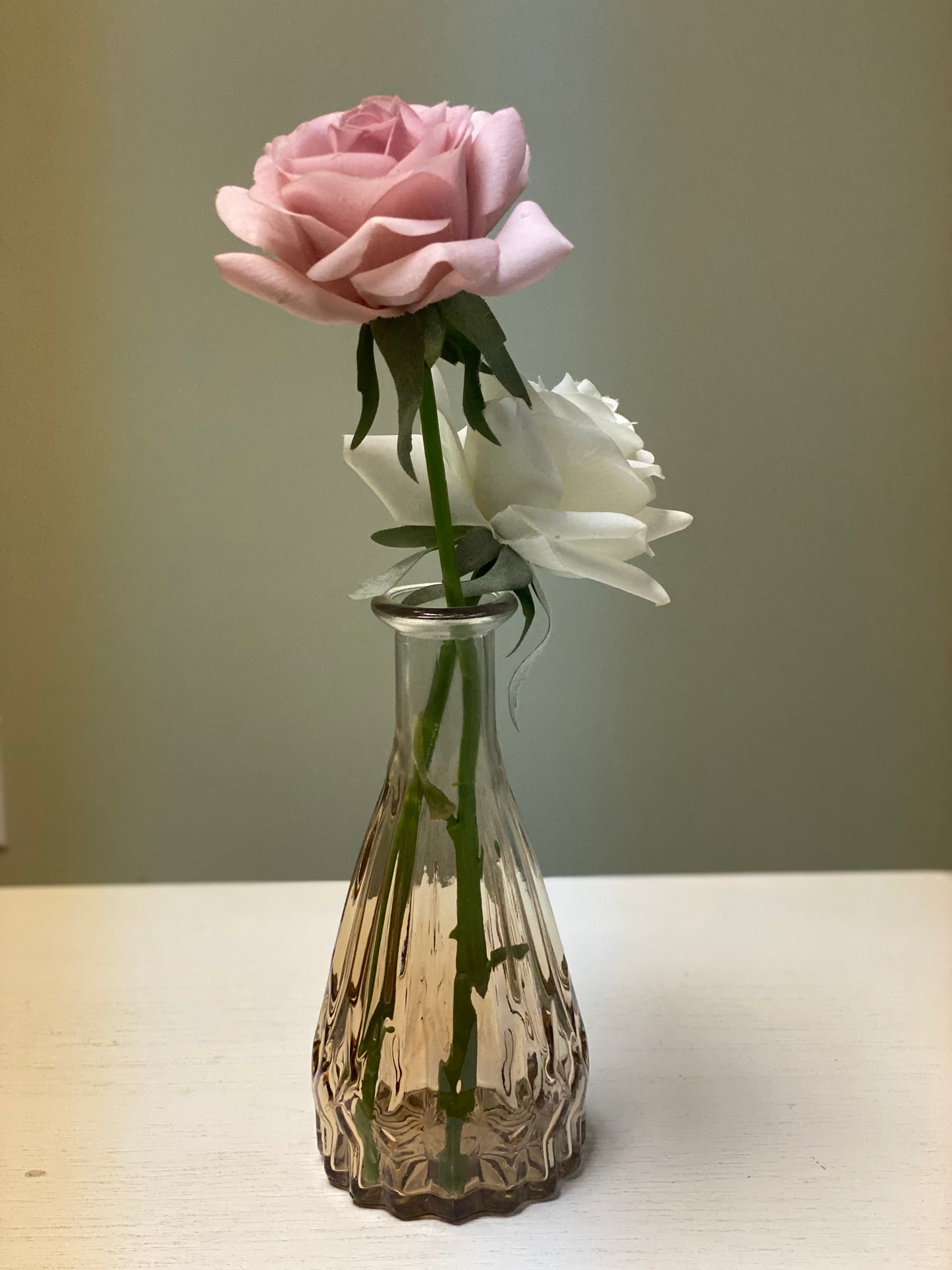 Real Touch Rose Stem - Ivory