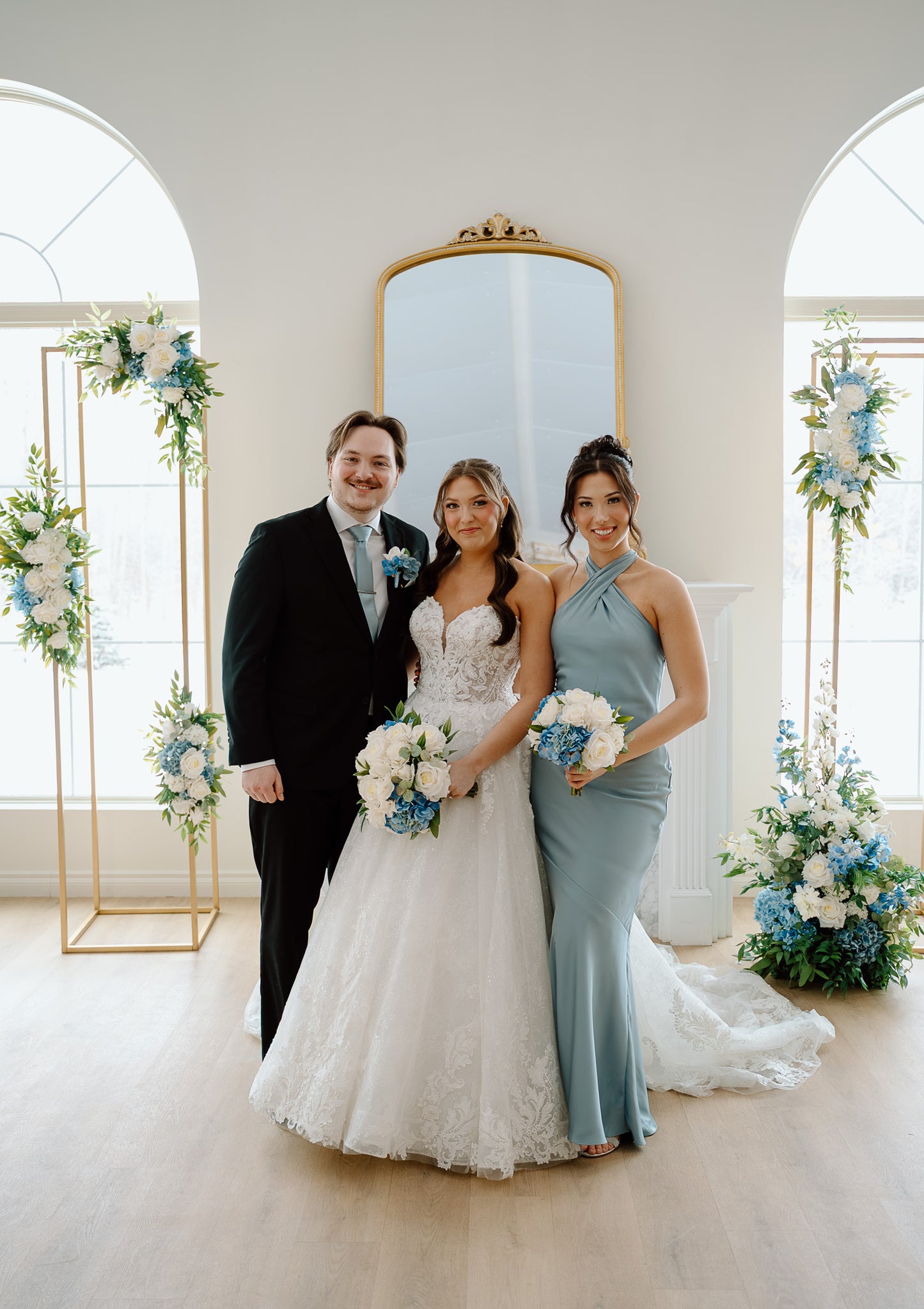Bridesmaid Bouquet | Blue & White Collection | Wedding Party Flowers