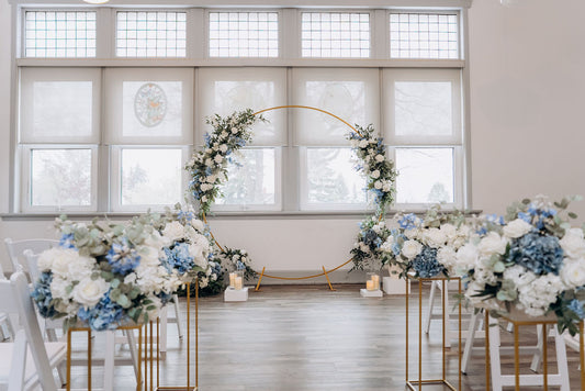 The Grand Ceremony & Reception - Blue & White Collection | Classic & Elegant Repurposeable Floral Rental