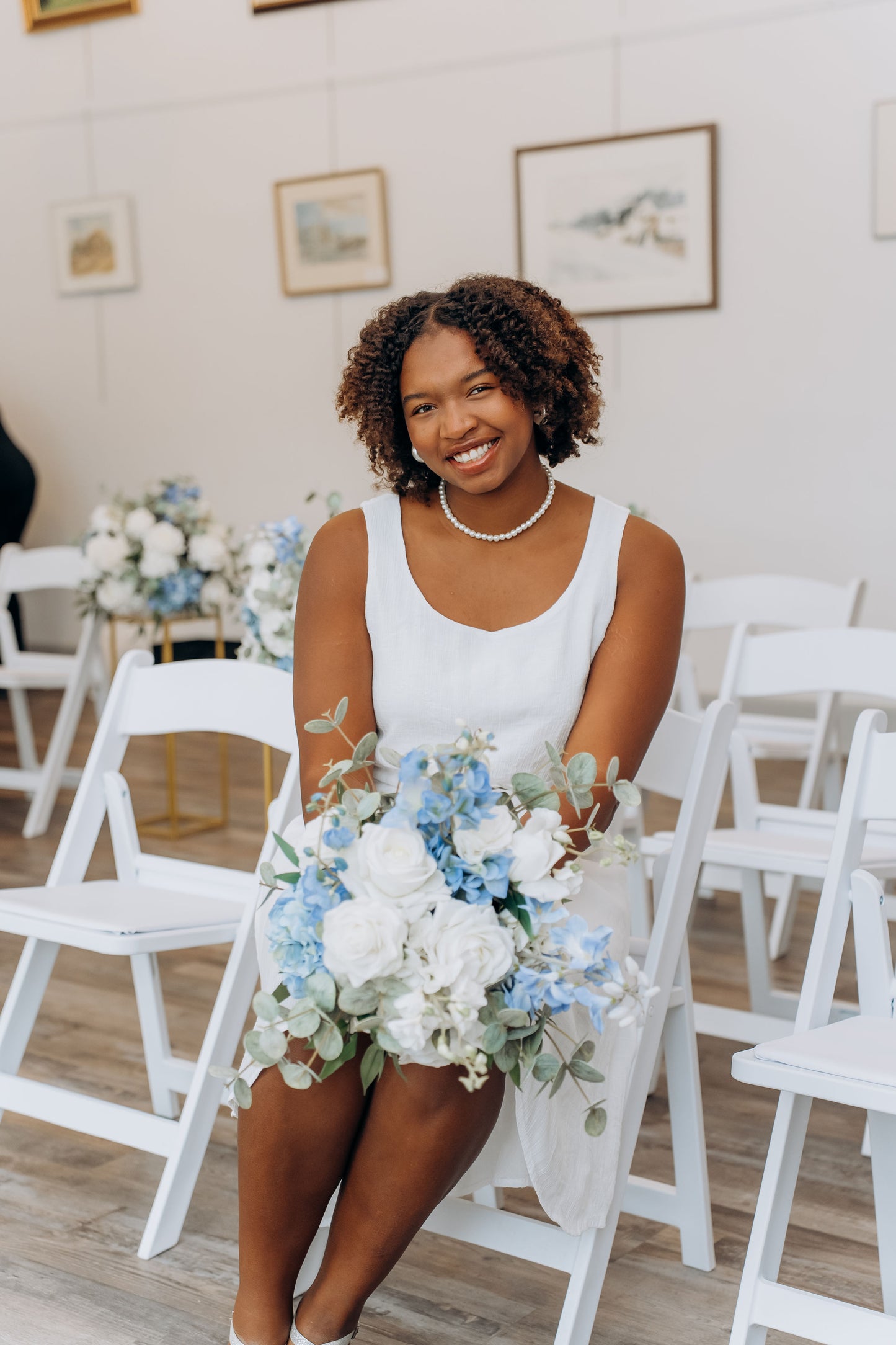 The Wedding Party | Blue & White Collection | Classic & Elegant Wedding Flowers Rental