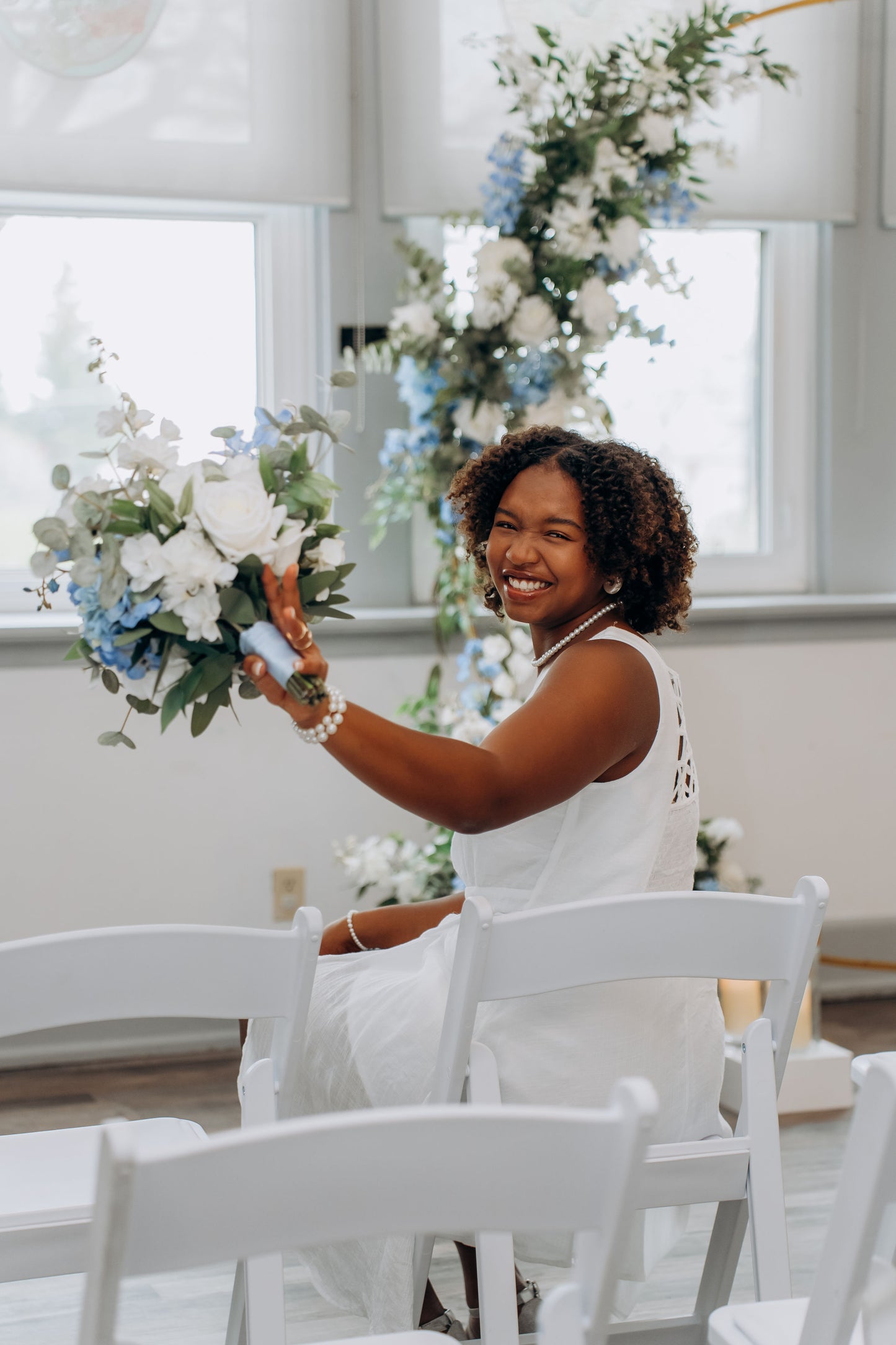 The Wedding Party | Blue & White Collection | Classic & Elegant Wedding Flowers Rental