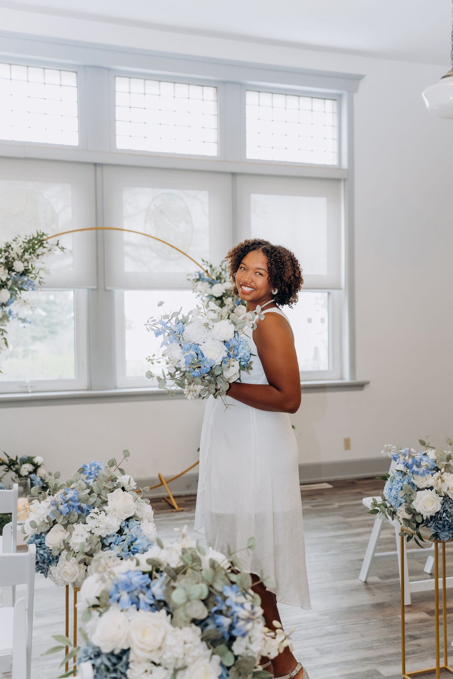 The Wedding Party | Blue & White Collection | Classic & Elegant Wedding Flowers Rental