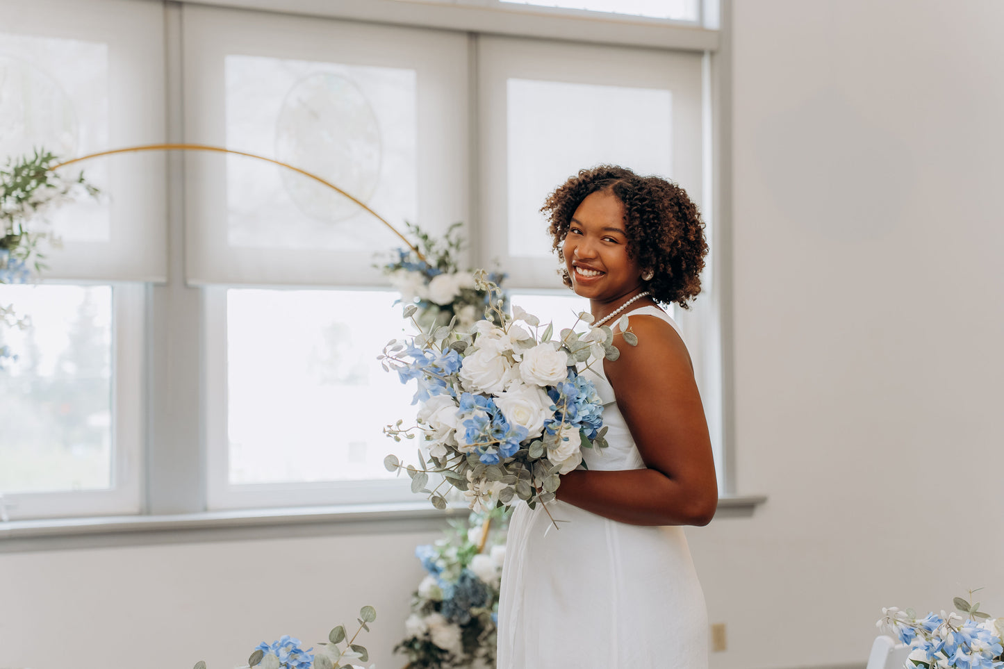 The Wedding Party | Blue & White Collection | Classic & Elegant Wedding Flowers Rental