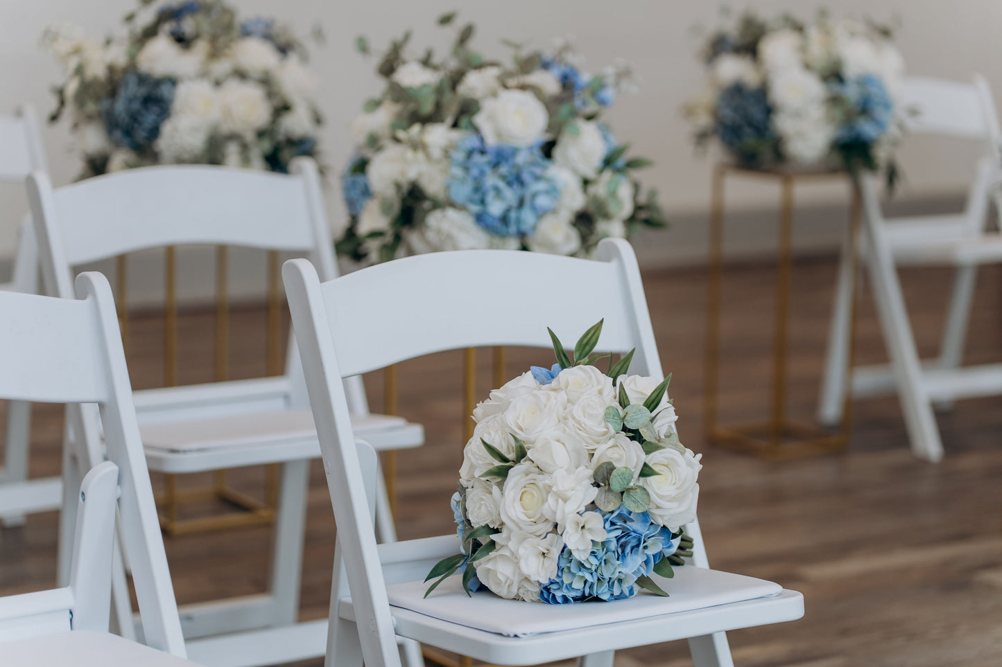 The Wedding Party | Blue & White Collection | Classic & Elegant Wedding Flowers Rental