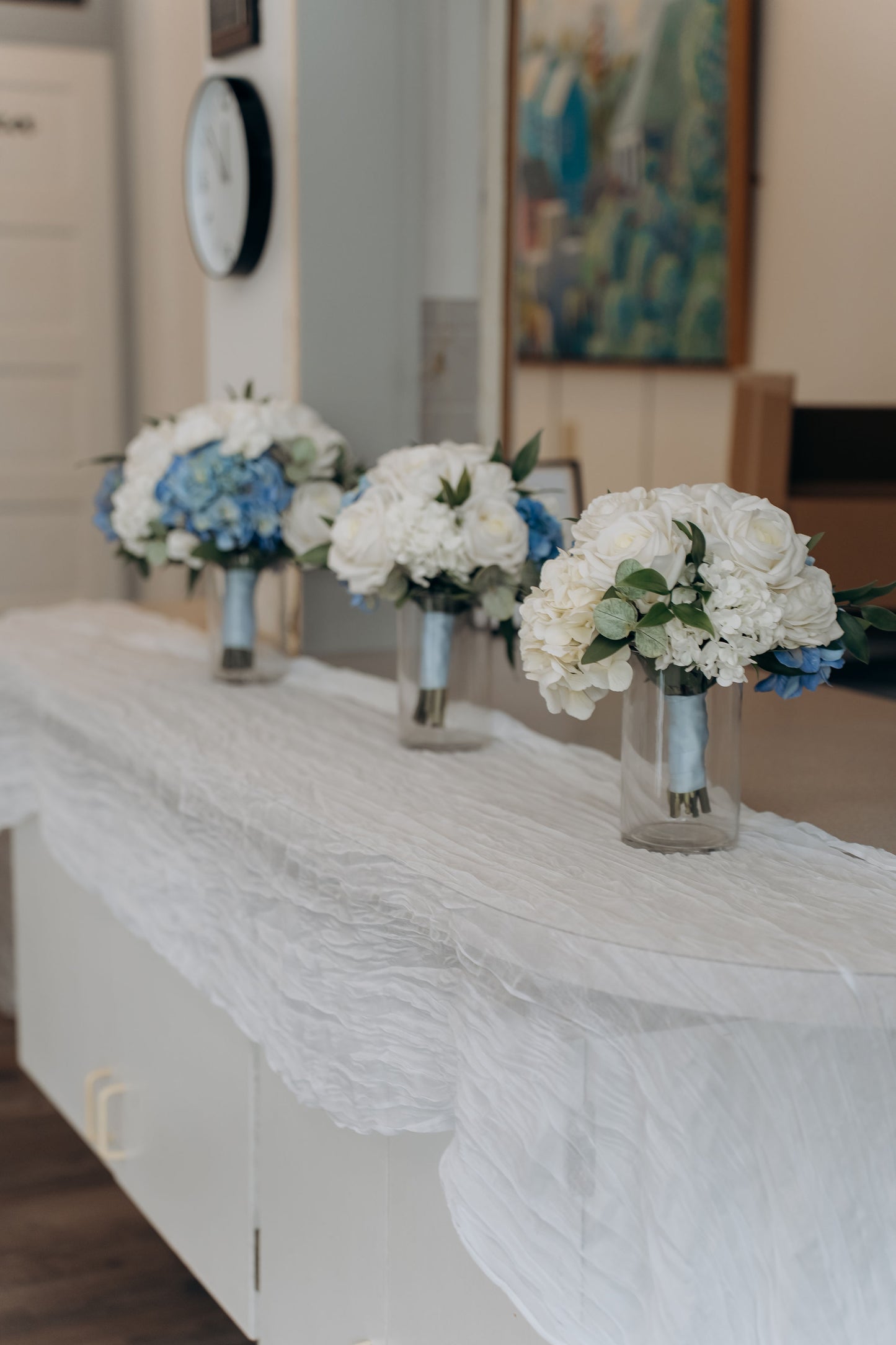 The Wedding Party | Blue & White Collection | Classic & Elegant Wedding Flowers Rental