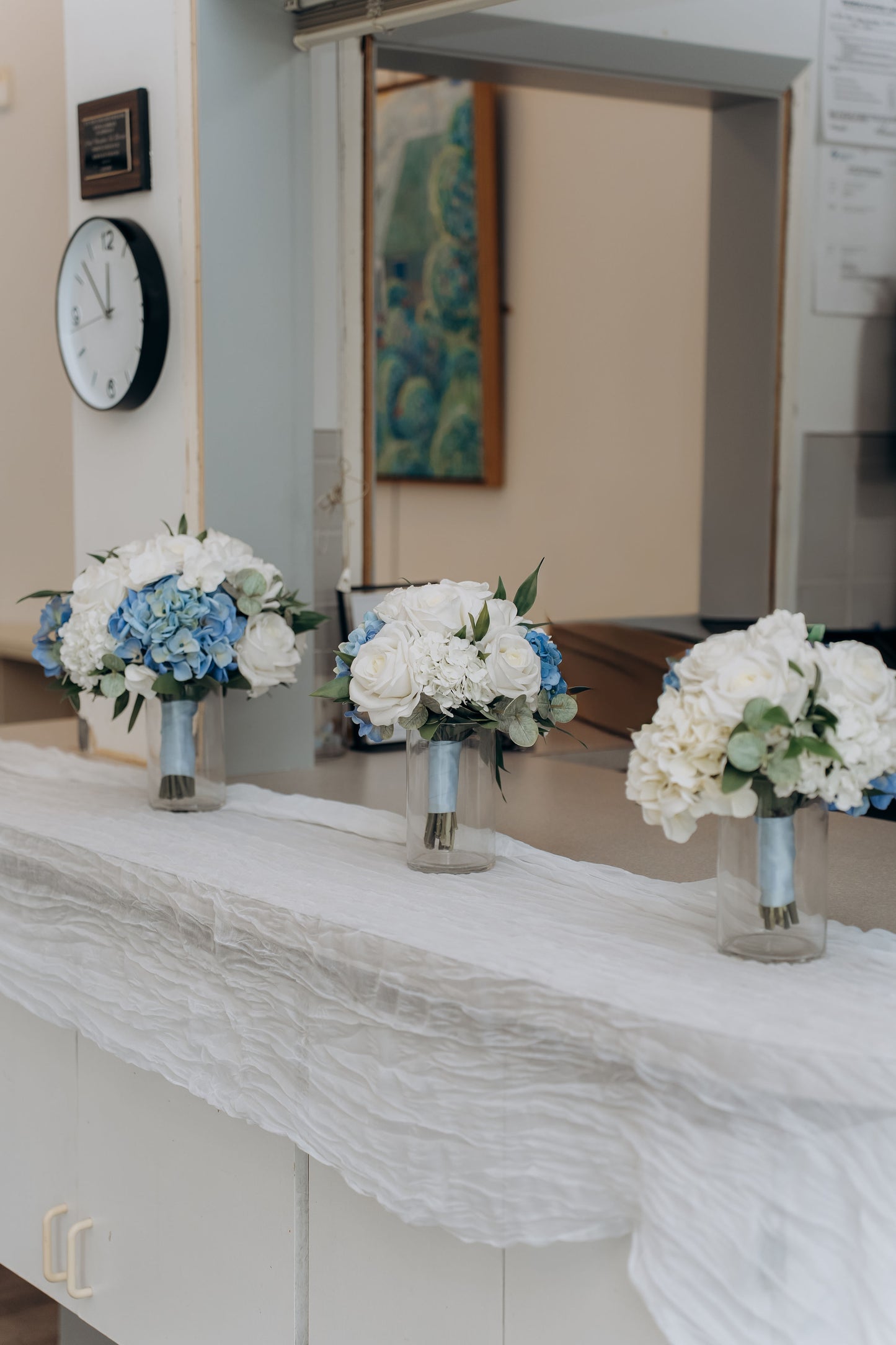 The Wedding Party | Blue & White Collection | Classic & Elegant Wedding Flowers Rental