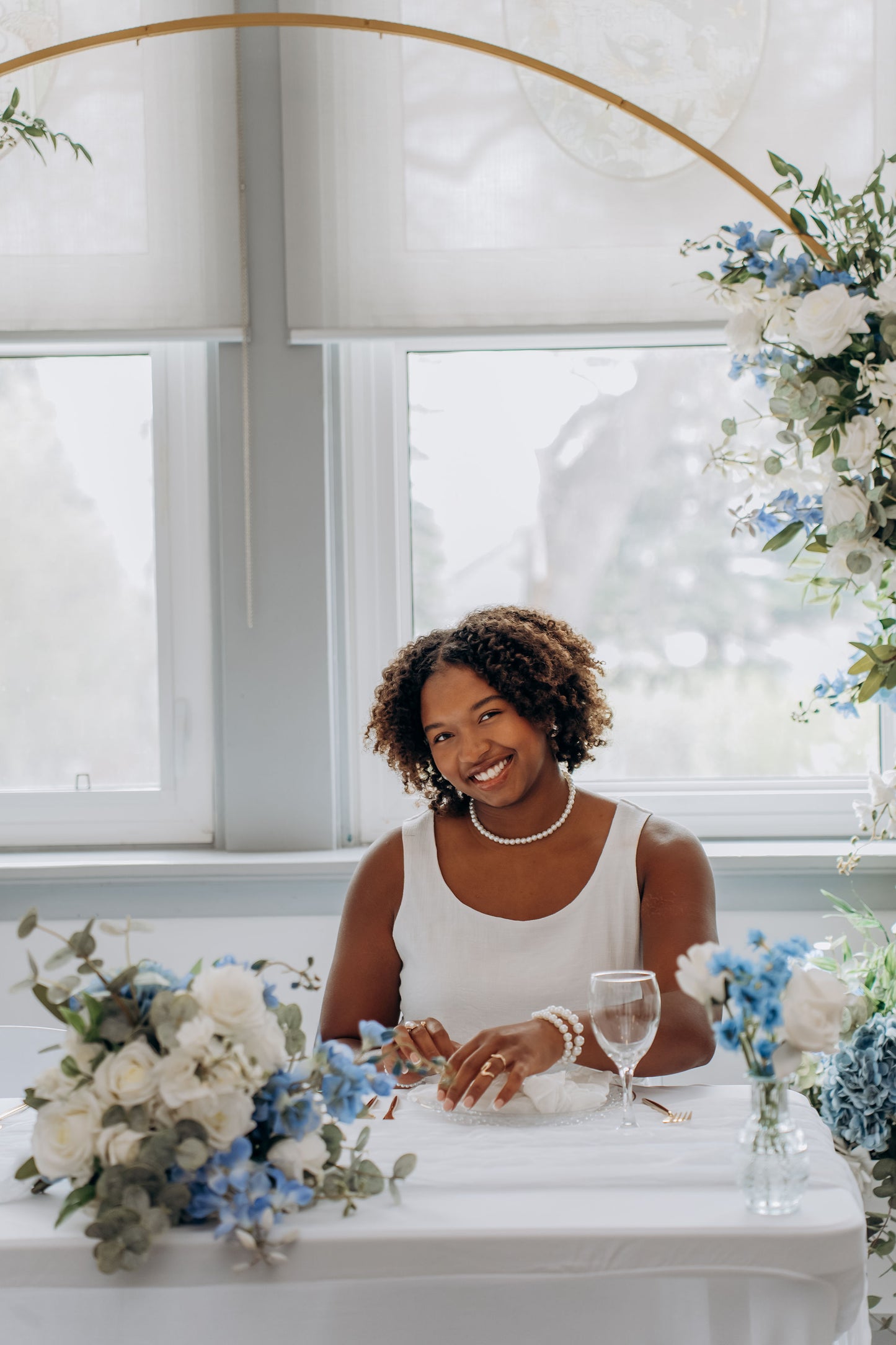 The Wedding Party | Blue & White Collection | Classic & Elegant Wedding Flowers Rental