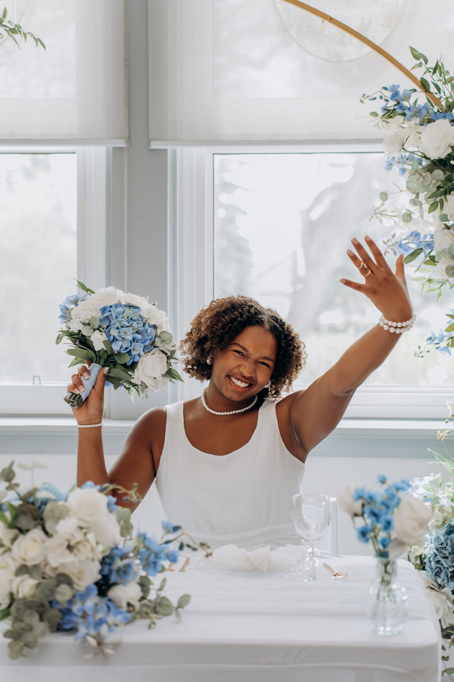 The Wedding Party | Blue & White Collection | Classic & Elegant Wedding Flowers Rental