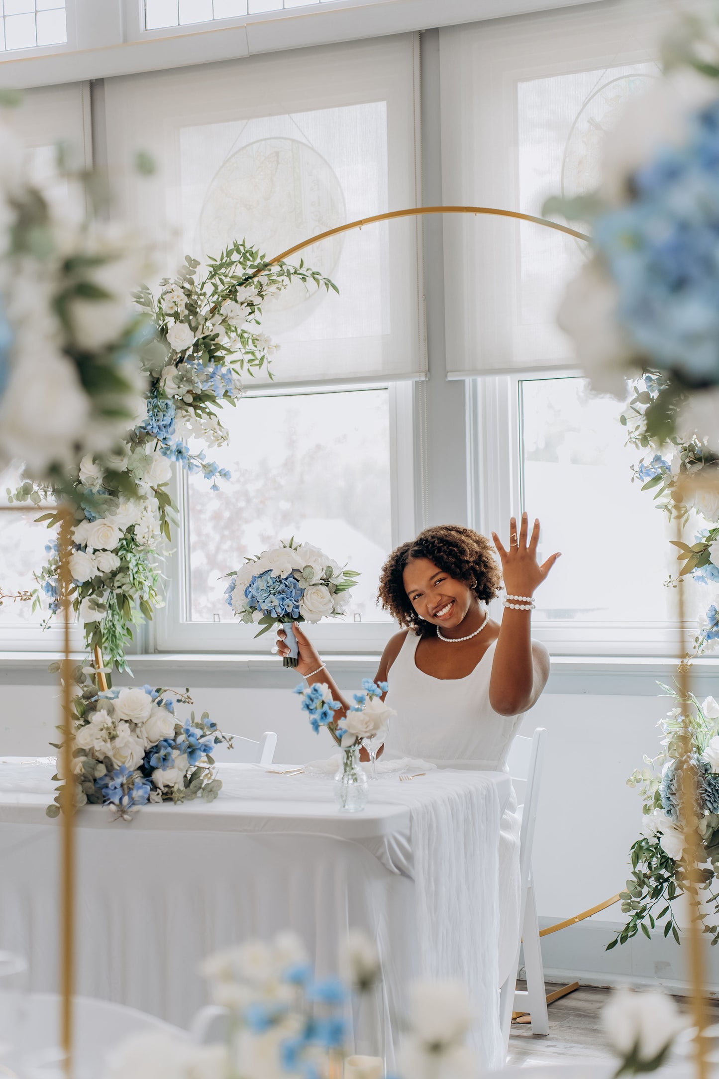 The Wedding Party | Blue & White Collection | Classic & Elegant Wedding Flowers Rental