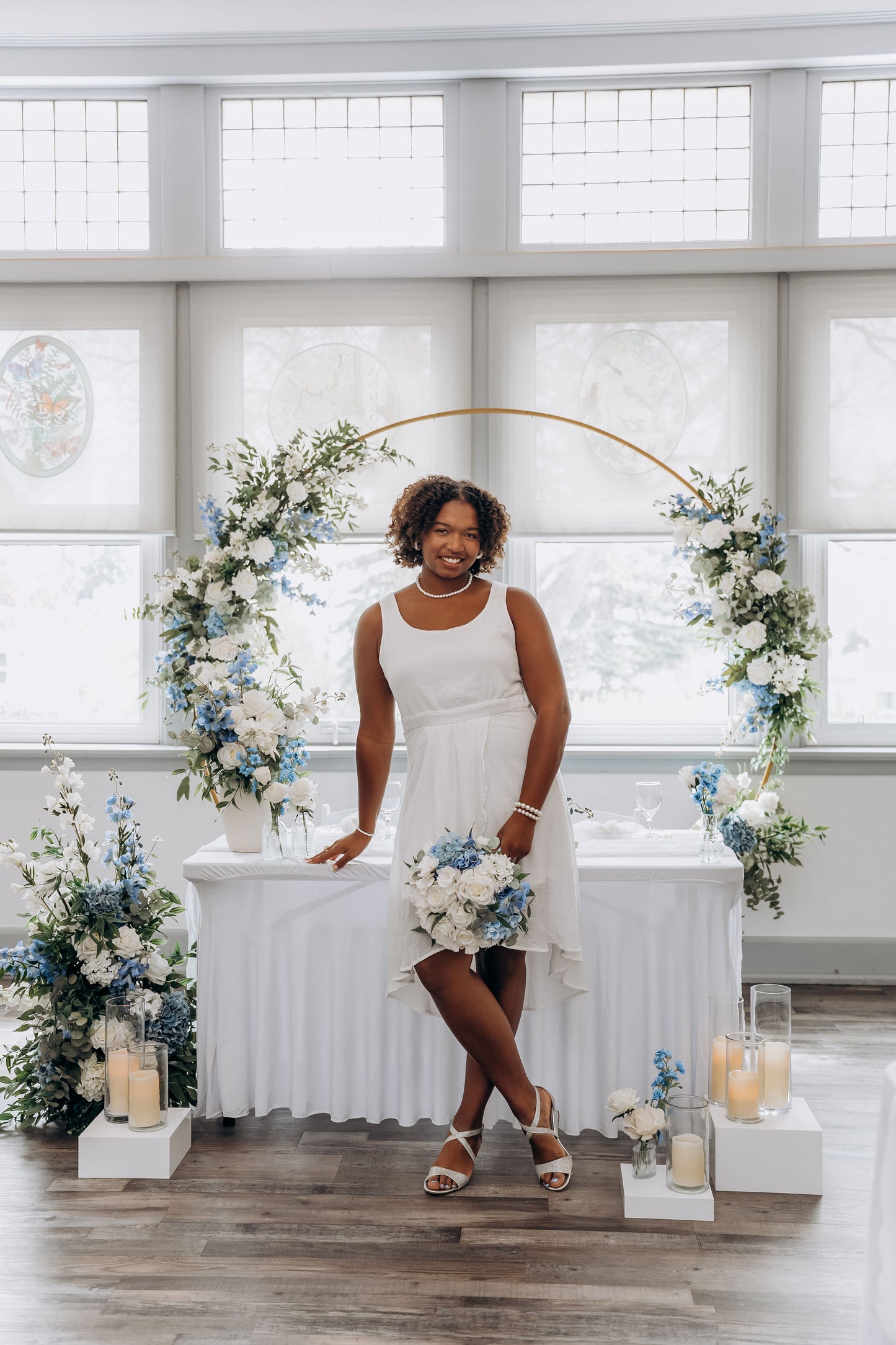The Wedding Party | Blue & White Collection | Classic & Elegant Wedding Flowers Rental