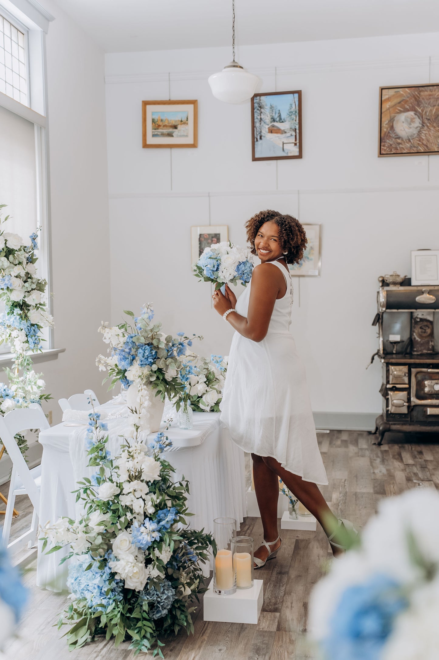The Wedding Party | Blue & White Collection | Classic & Elegant Wedding Flowers Rental