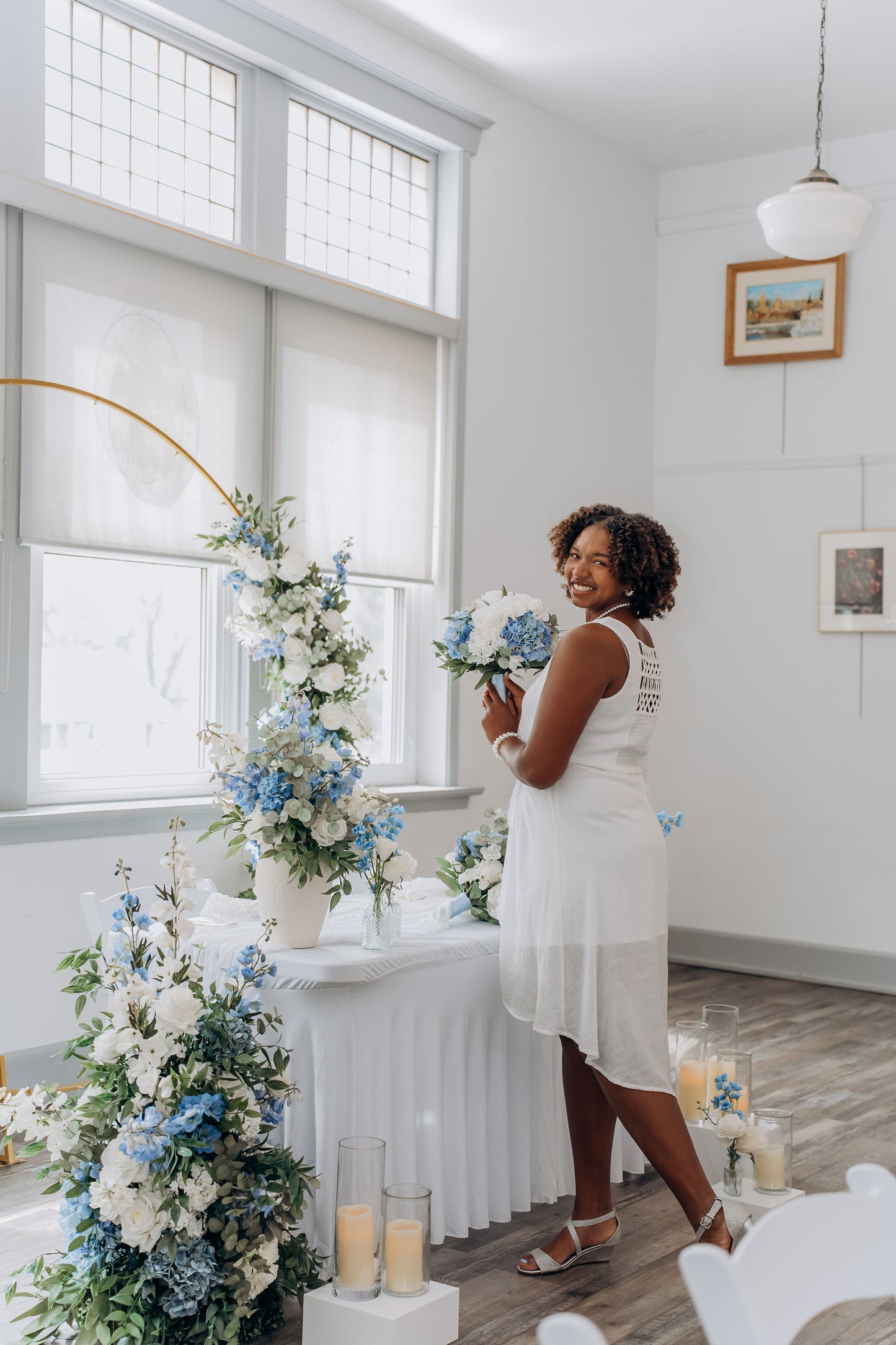 The Wedding Party | Blue & White Collection | Classic & Elegant Wedding Flowers Rental