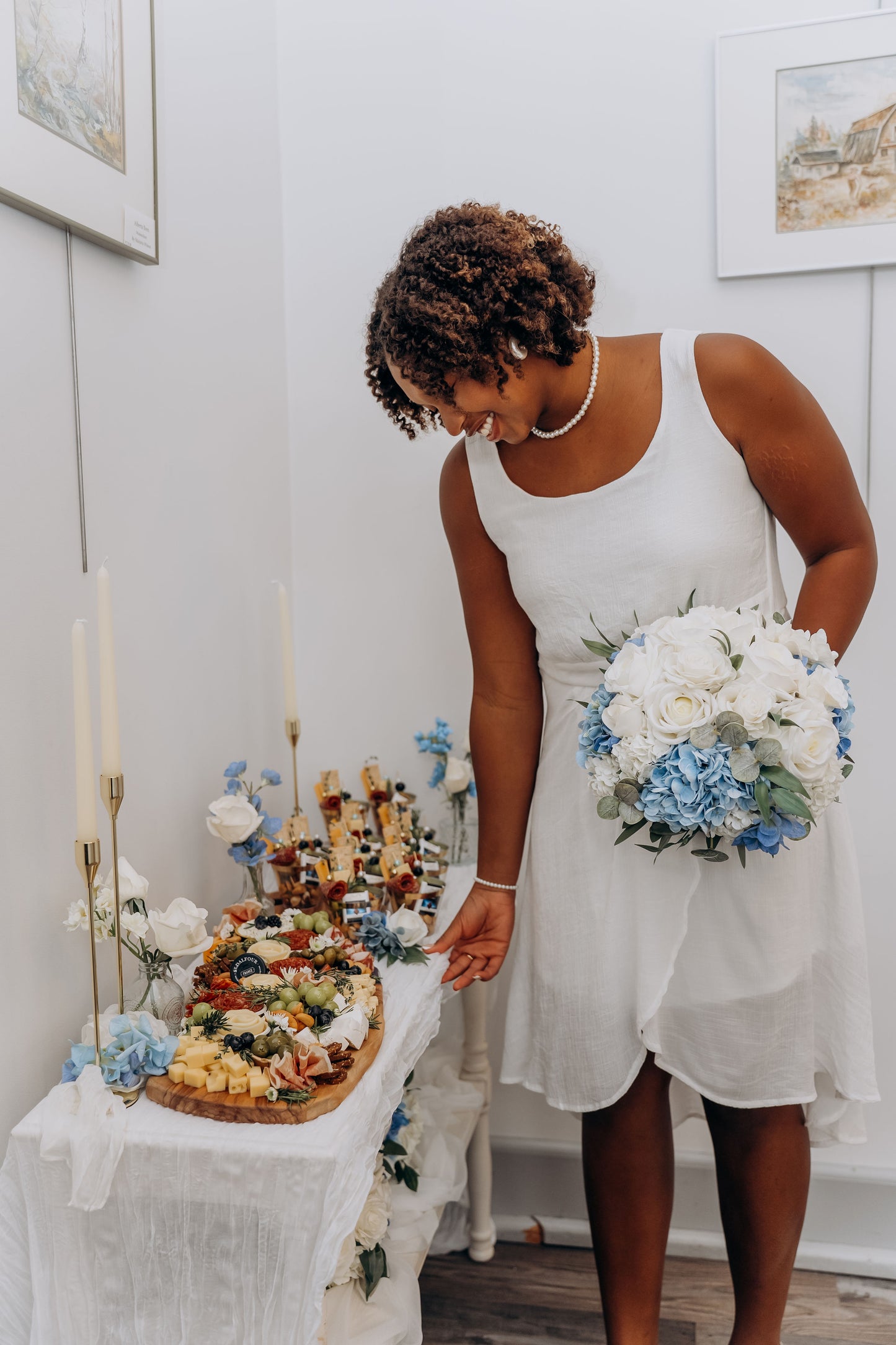 The Wedding Party | Blue & White Collection | Classic & Elegant Wedding Flowers Rental