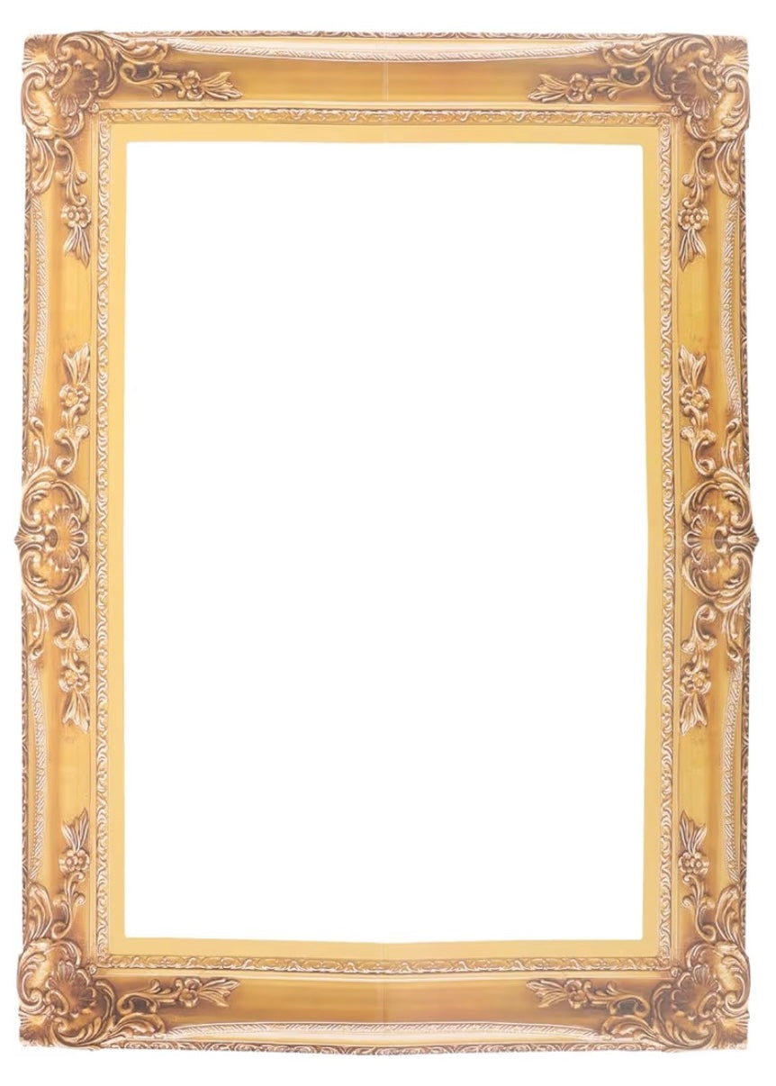 Distressed Frame - Butter Yellow | Event Decor Rentals