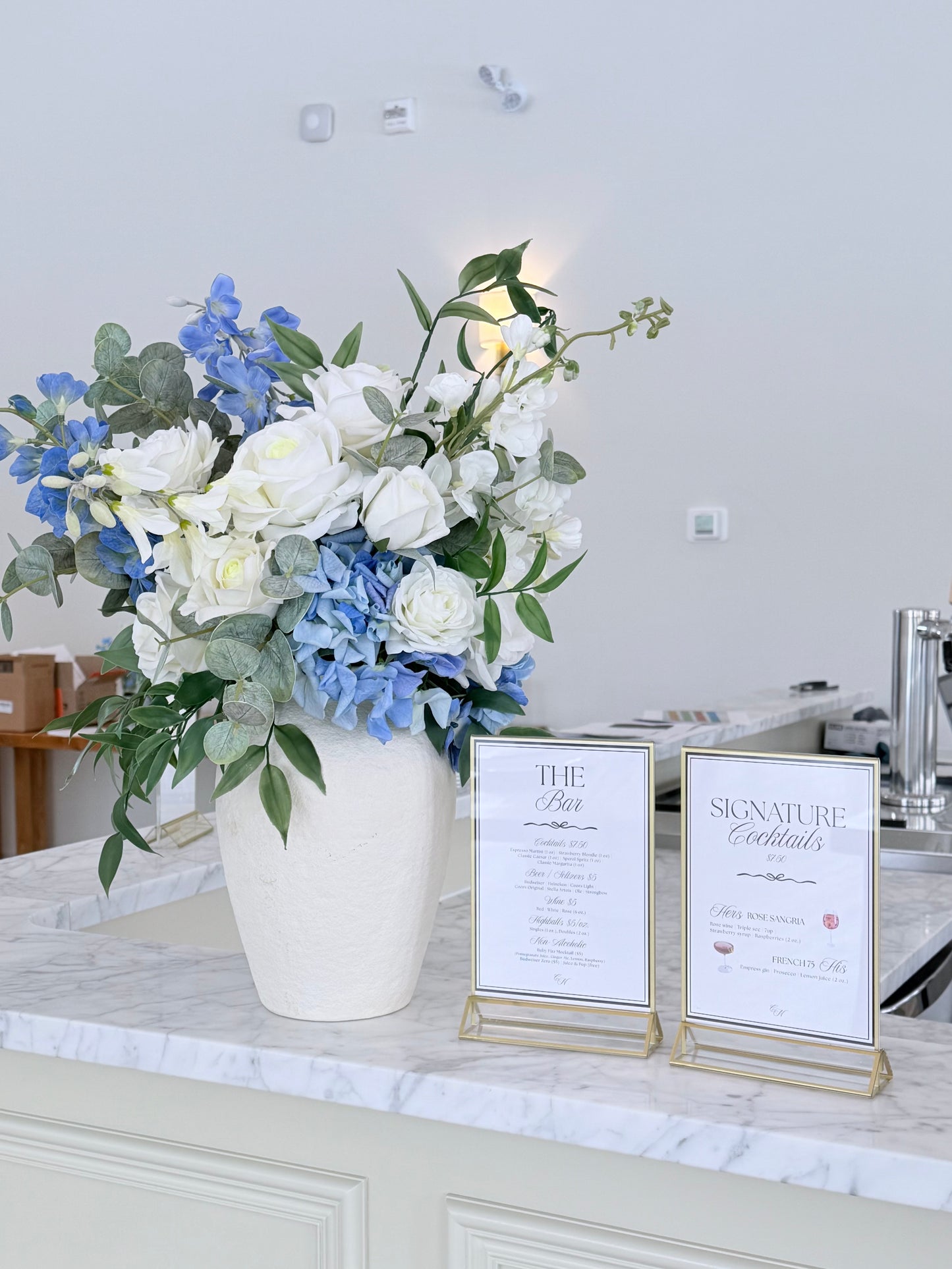 The Grand Ceremony & Reception - Blue & White Collection | Classic & Elegant Repurposeable Floral Rental
