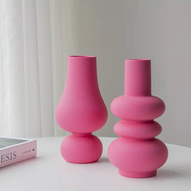 Modern Whimsical Vase - Fuchsia